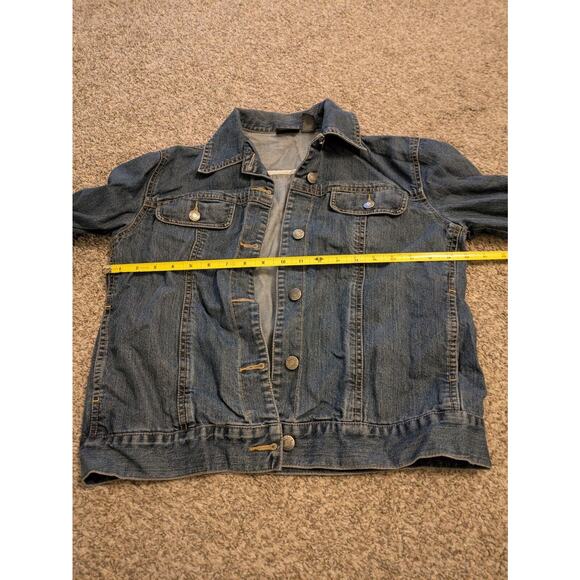 Chico's Additions Denim Jacket Size 0/S Medium Blue. - Picture 4 of 5